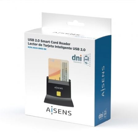 Leitor de DNI e Cartões Aisens ASCR-SN05-BK/ USB 2.0/ Preto - Imagem 4