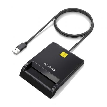 Leitor de DNI e Cartões Aisens ASCR-SN06-BK/ USB 2.0/ Preto - Imagem 2