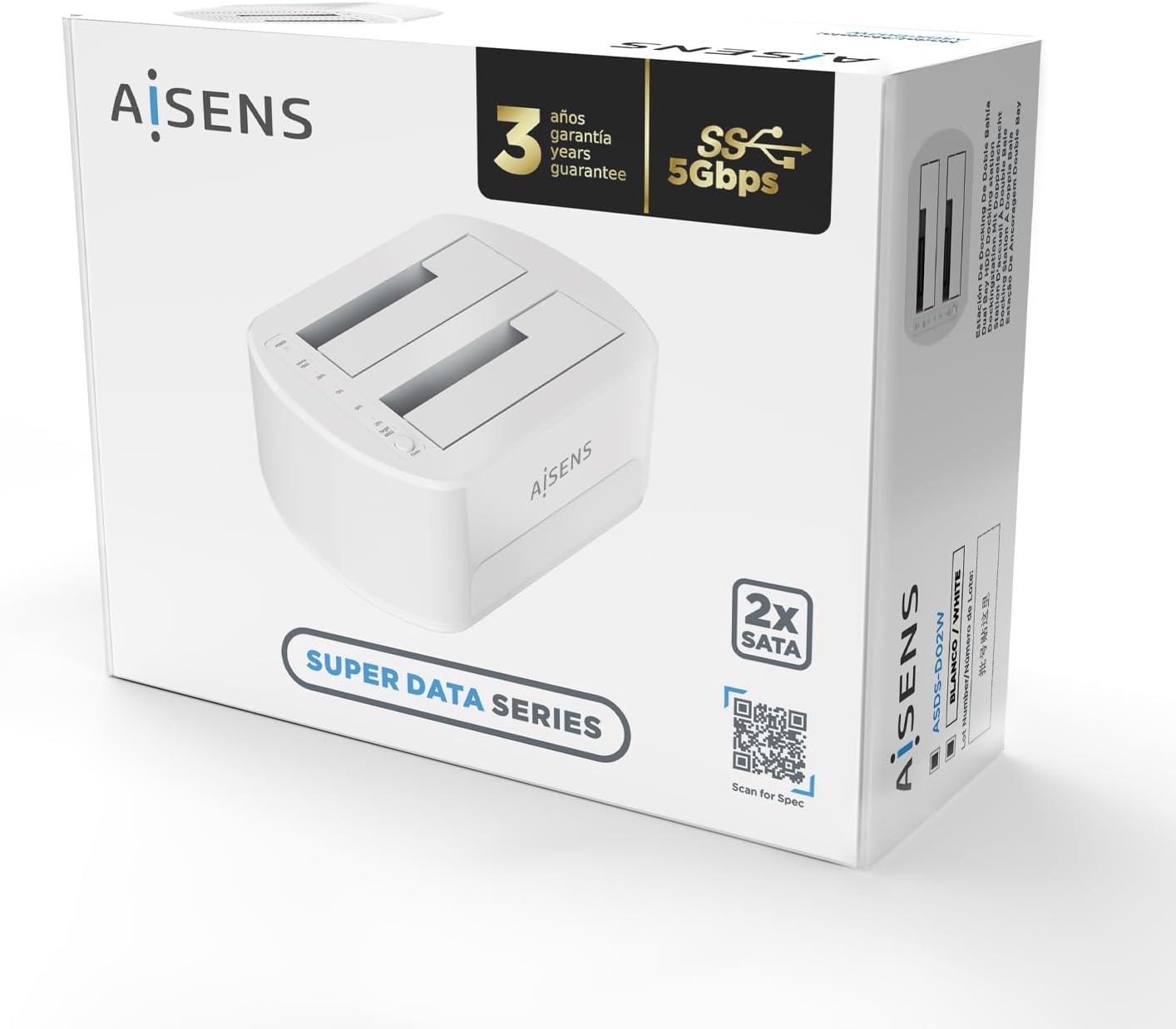 Docking Station para Discos Rígidos Aisens ASDS-D02W - Imagem 5