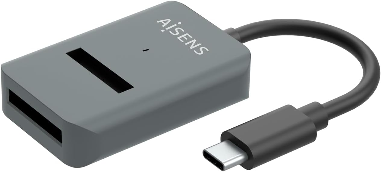 Dock USB Tipo-C para SSD M2 SATA/NVMe Aisens ASUC-M2D012-GR/ Cinzento