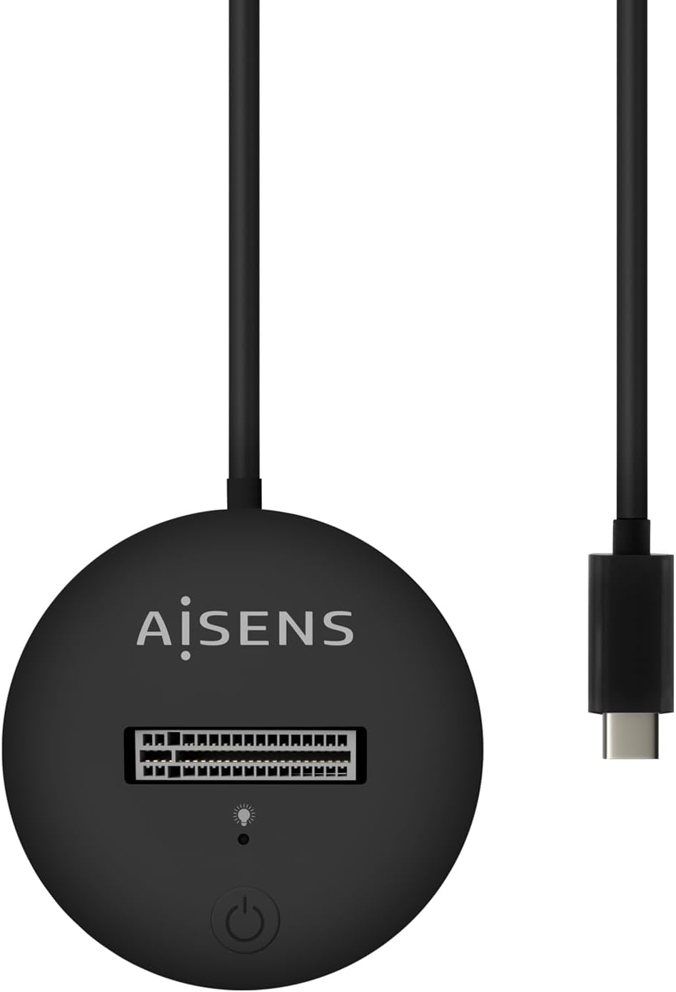 Dock USB Tipo-C para SSD M2 SATA/NVMe Aisens ASUC-M2D013-BK/ Preto - Imagem 2