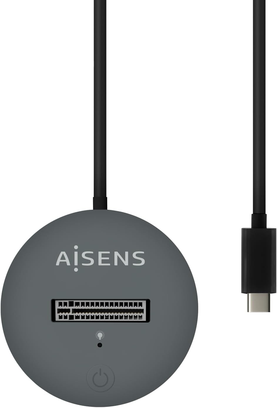 Dock USB Tipo-C para SSD M2 SATA/NVMe Aisens ASUC-M2D014-GR/ Cinzento - Imagem 2