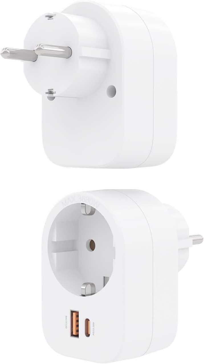 Tomada Aisens ASPS-1A1C06-W/ 1 Tomada de Corrente/ 1 USB Tipo-C PD/ 1 USB/ Branco - Imagem 3