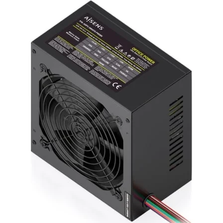 Fonte de Alimentação AISENS ASPC-500ATX-PSEBK 500W ATX 2.0 Ventoinha 120mm Preto - Imagem 2