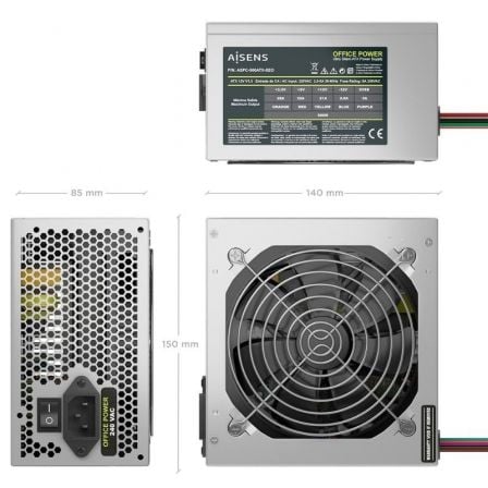 Fonte de Alimentação Aisens ASPC-500ATX-SEO/ 500W/ Ventilador 12cm - Imagem 3