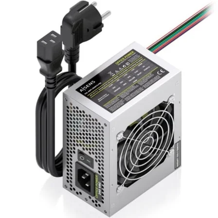 Fonte de Alimentação SFX AISENS ASPC-500SFX-PSE 500W Ventilador 8cm Prateado