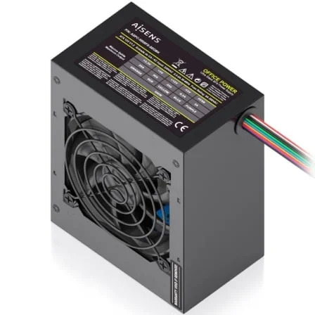 Fonte de Alimentação SFX AISENS ASPC-500SFX-SEOBK 500W Ventilador 80mm ATX 2.0 Preto - Imagem 2