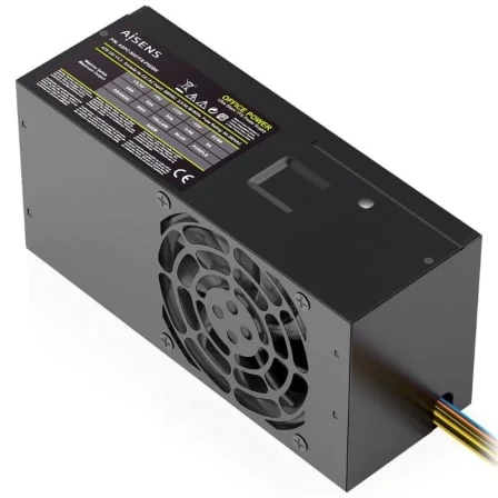 Fonte de Alimentação AISENS TFX ASPC-500TFX-PSEBK 500W Ventoinha 80mm Preto - Imagem 2
