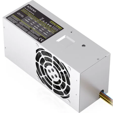 Fonte de Alimentação AISENS ASPC-500TFX-PSE 500W TFX Ventoinha 80mm Prateado - Imagem 2
