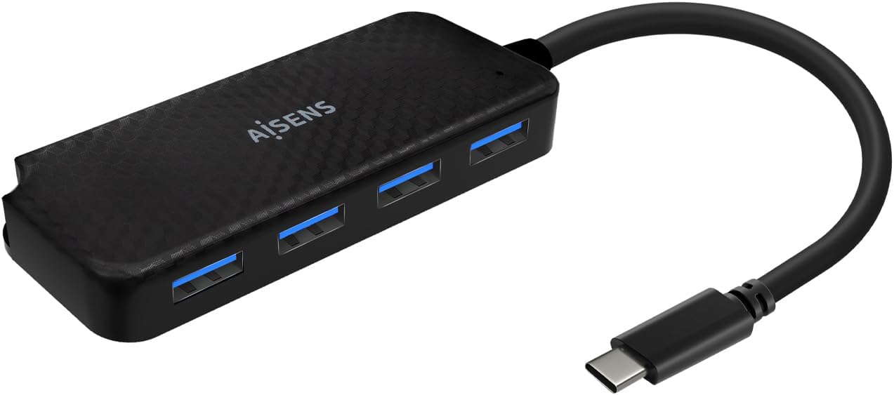 Hub USB Tipo-C Aisens A109-0715/ 4xUSB