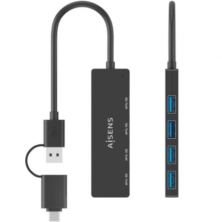 Hub USB Tipo-C + USB 3.1 Aisens A109-0987/ 4xUSB - Imagem 4