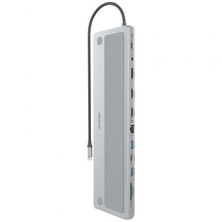 Docking USB Tipo-C Aisens ASUC-12P020-GR/ 2xHDMI 4K/ 3xUSB/ 1xUSB Tipo-C/ 1xRJ45/ 1xDisplayPort/ 1xLeitor de Cartões/ 1xUSB Tipo-C PD/ Cinza - Imagem 3