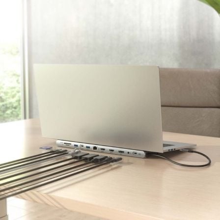 Docking USB Tipo-C Aisens ASUC-12P020-GR/ 2xHDMI 4K/ 3xUSB/ 1xUSB Tipo-C/ 1xRJ45/ 1xDisplayPort/ 1xLeitor de Cartões/ 1xUSB Tipo-C PD/ Cinza - Imagem 5