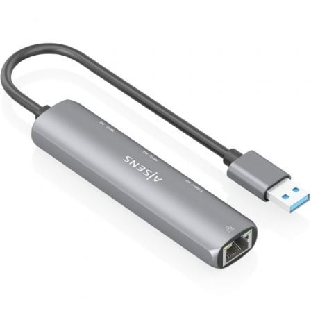 Hub USB Aisens ASUC-4P035-GR/ 1xUSB Tipo-C/ 2xUSB/ 1xRJ45/ Cinzento - Imagem 2