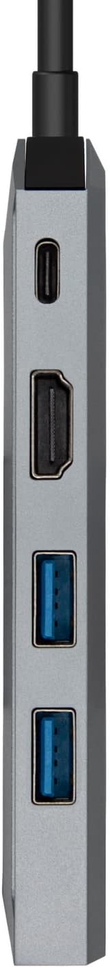 Docking USB Tipo-C Aisens ASUC-5P003-GR/ 1xHDMI 4K/ 2xUSB/ 1xRJ45/ 1xUSB Tipo-C PD/ Cinzento - Imagem 3