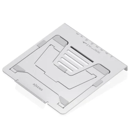 Suporte com Docking AISENS ASUC-7P046-GR 7-em-1 USB-C 2x HDMI 4K RJ45 PD 100W para Portátil e Tablet 7-16" Cinzento - Imagem 3