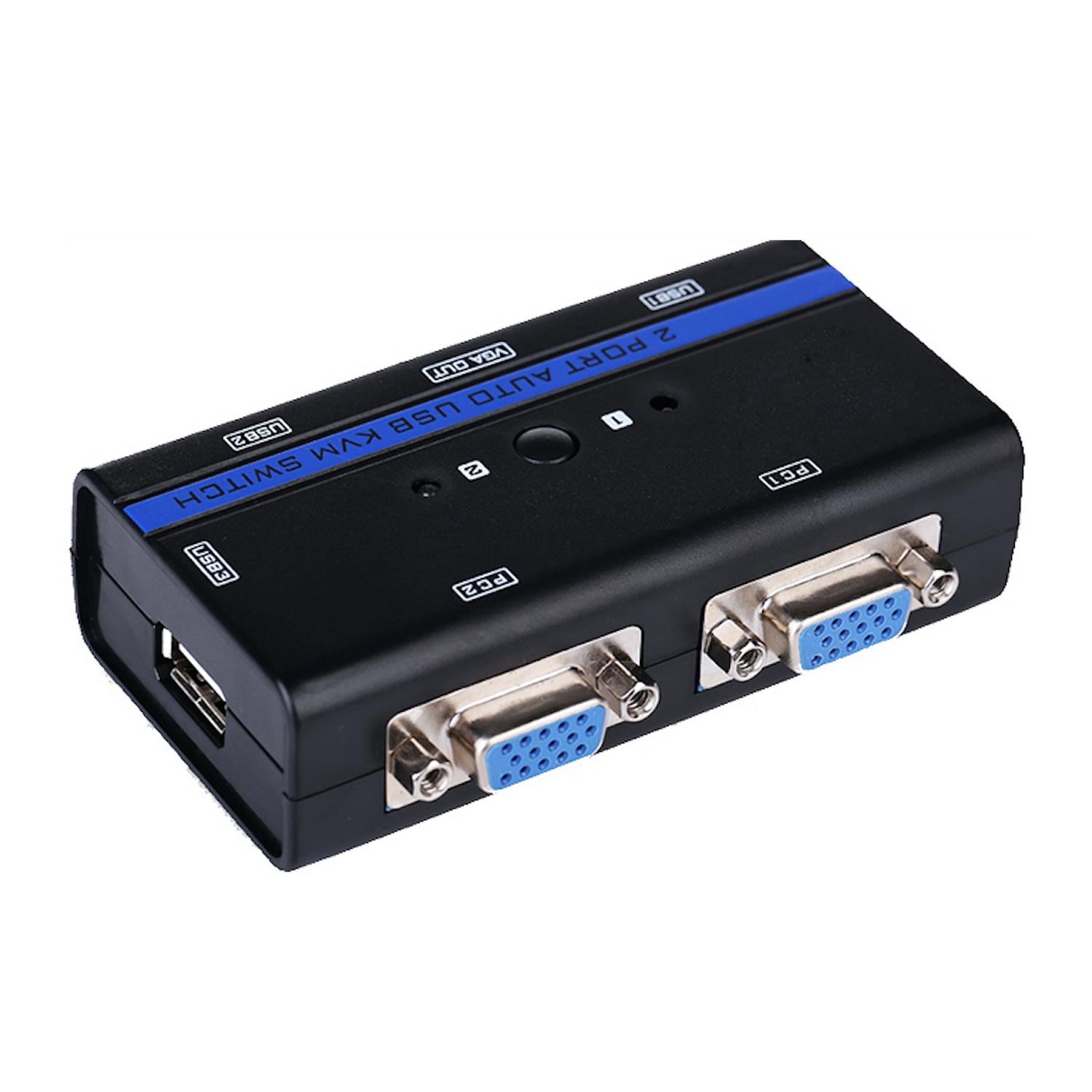 Comutador KVM SVGA Aisens A111-0064/ 2PC com 1 só teclado e rato