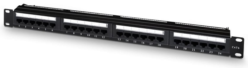 Patch Panel Aisens A141-0308/ 24 Portas/ Cat.6/ Altura 1U