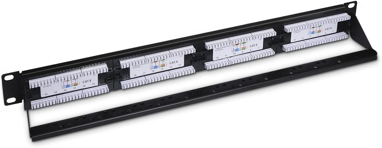 Patch Panel Aisens A141-0509/ 24 Portas/ Cat.6/ Altura 1U/ Gestão de Cabos - Imagem 2
