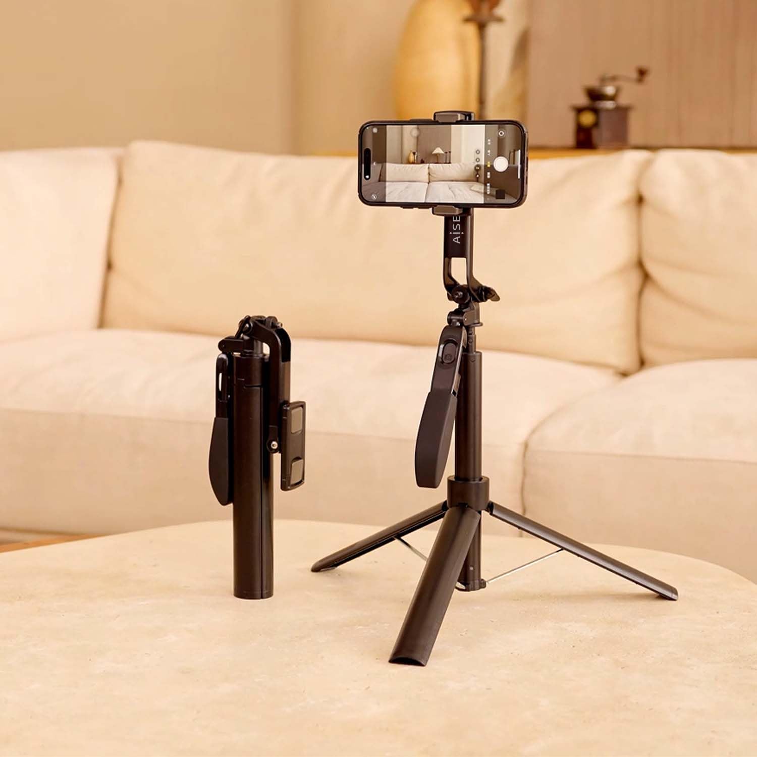 Pau de Selfie + Tripé Aisens SS01ST-299/ Preto - Imagem 7
