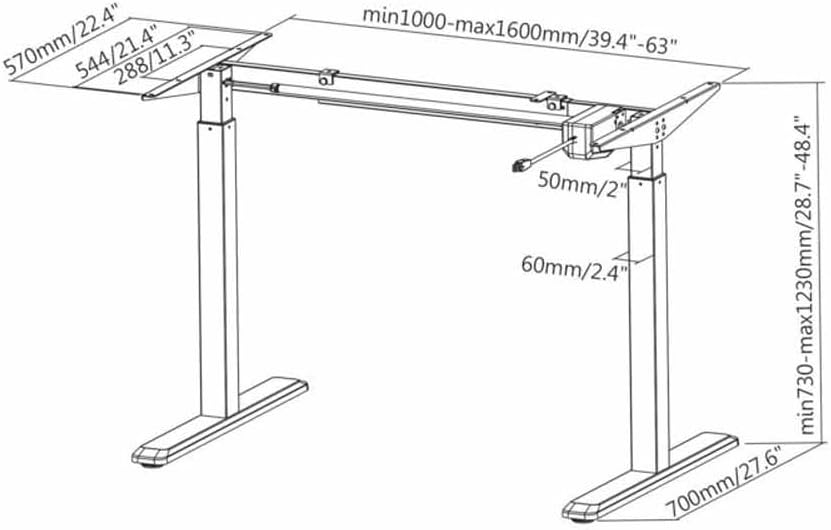 Suporte de Secretária Motorizado Aisens DF01B-079/ até 80kg - Imagem 3