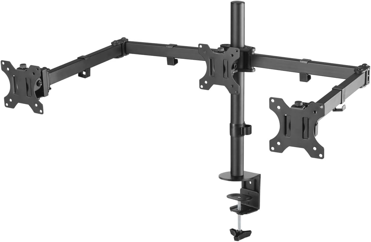 Apoio de Mesa para 3 Monitores Aisens DT27TSR-061/ Rotativo/ Inclinável/ até 7kg - Imagem 4