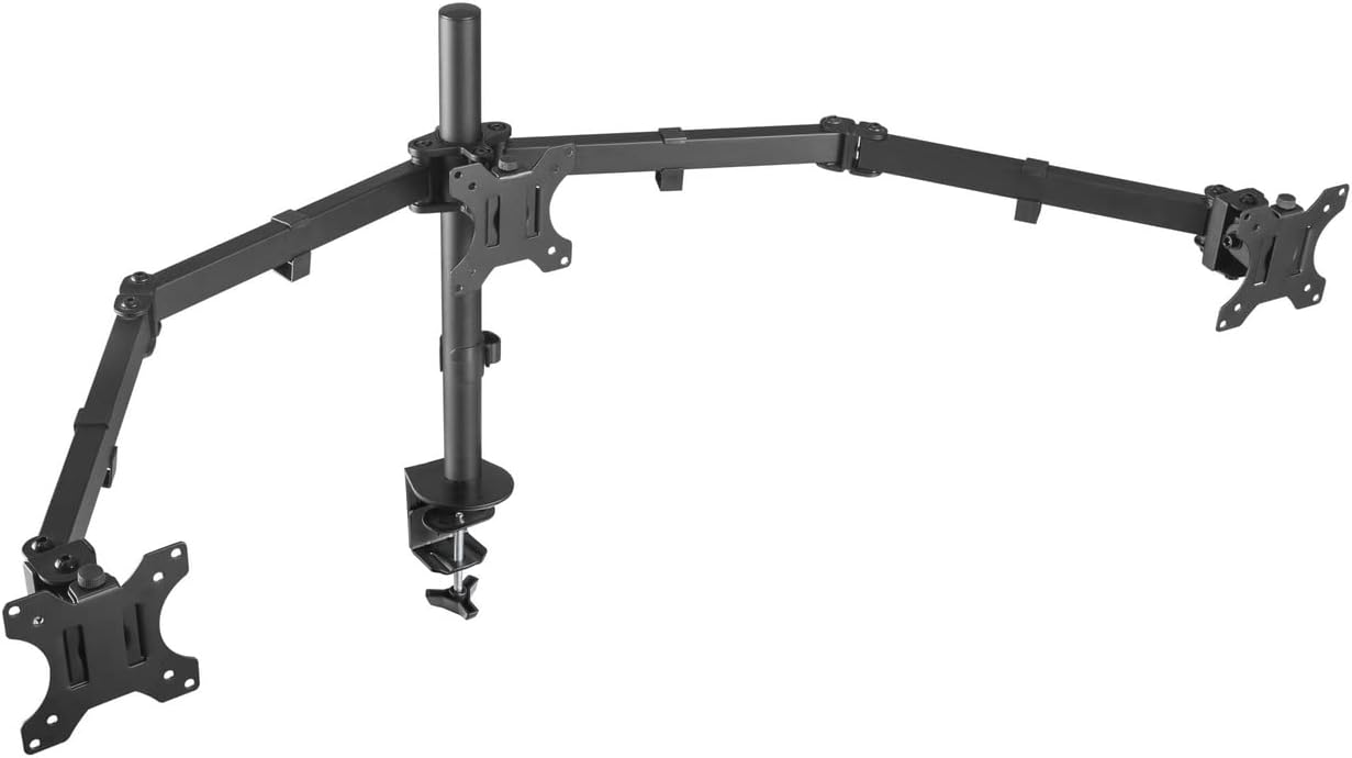 Apoio de Mesa para 3 Monitores Aisens DT27TSR-061/ Rotativo/ Inclinável/ até 7kg - Imagem 2