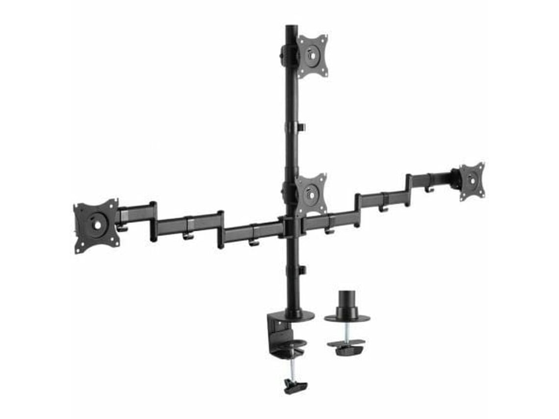 Suporte de Mesa para 4 Monitores e TV Aisens DT27TSR-379/ Rotativo/ Inclinável/ até 8kg