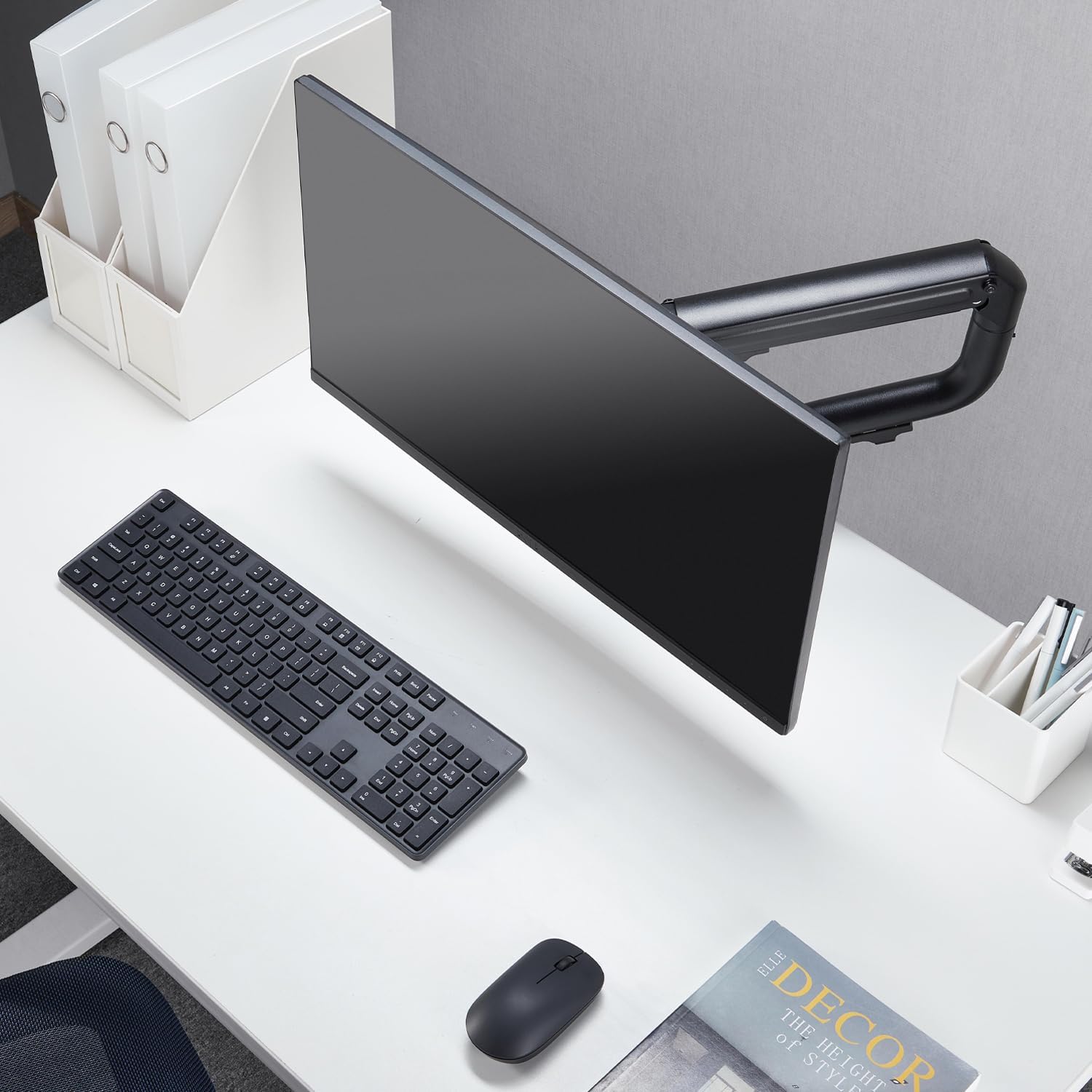 Apoio de Mesa com Contrapeso para Monitor e TV Aisens DT32TSR-139/ Rotativo/ Inclinável/ até 8kg - Imagem 10