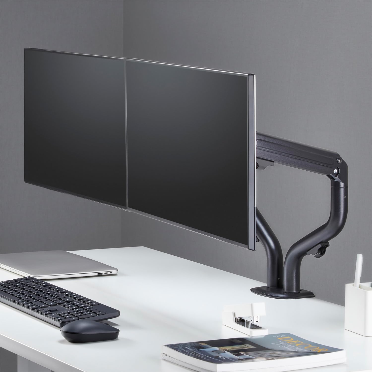 Suporte de secretária para 2 Monitores Aisens DT32TSR-141/ Giratório/ Inclinável/ até 8kg - Imagem 8