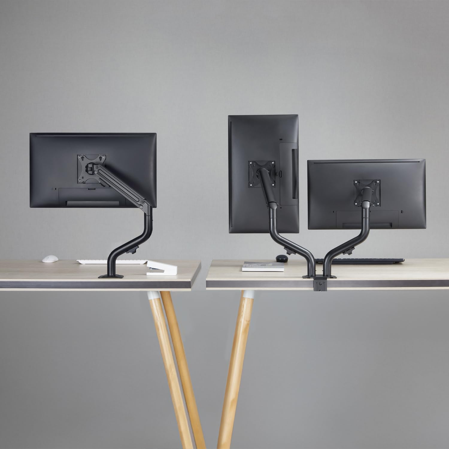 Suporte de secretária para 2 Monitores Aisens DT32TSR-141/ Giratório/ Inclinável/ até 8kg - Imagem 9