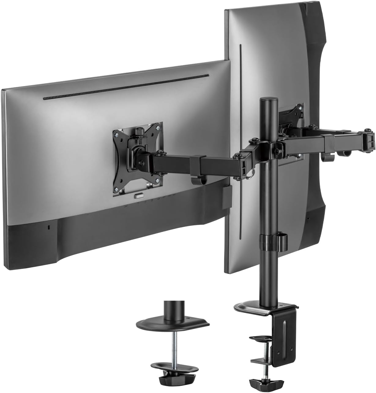 Apoio de Mesa para 2 Monitores ou TV Aisens DT32TSR-149/ Giratório/ Inclinável/ até 9kg - Imagem 3