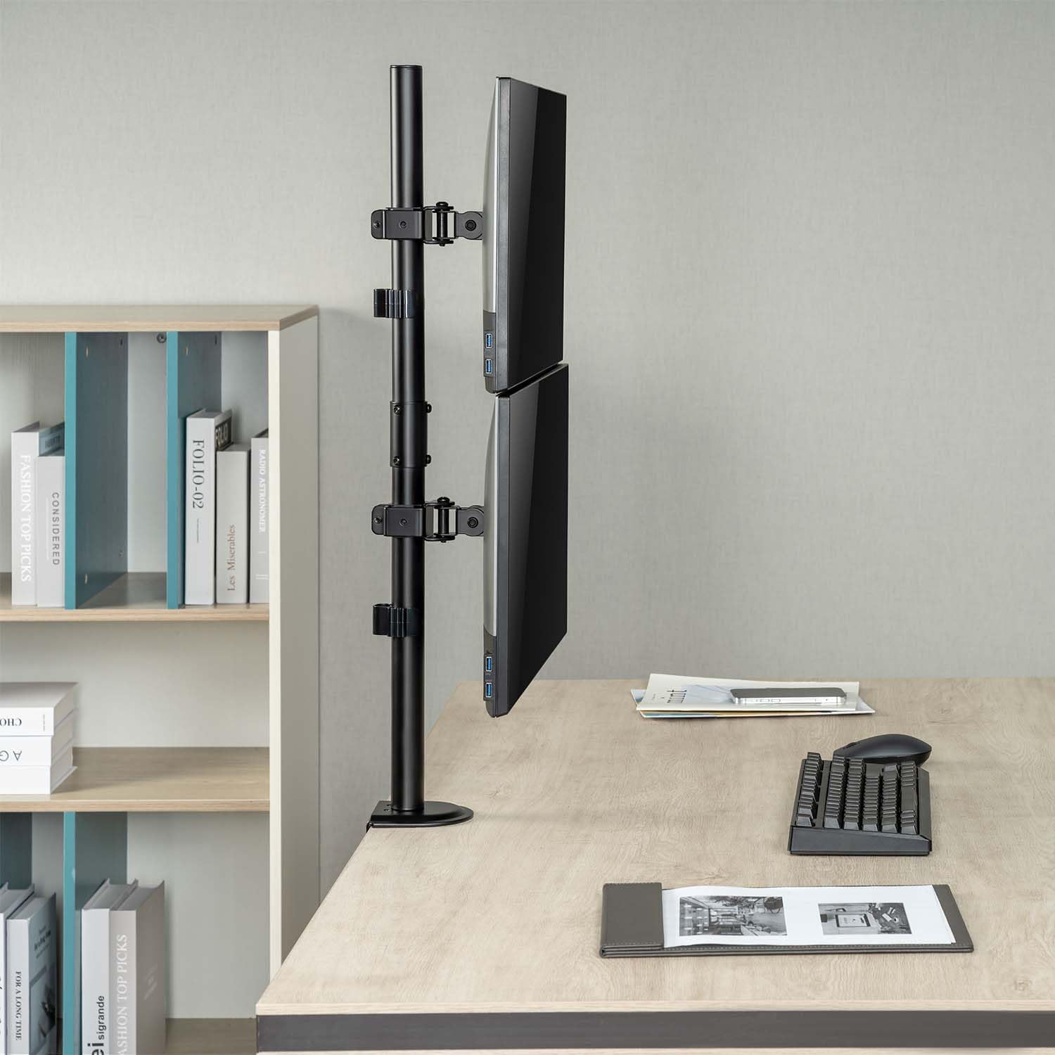 Suporte de Mesa para 2 Monitores ou TV Aisens DT32TSR-229/ Giratório/ Inclinável/ até 9kg - Imagem 5