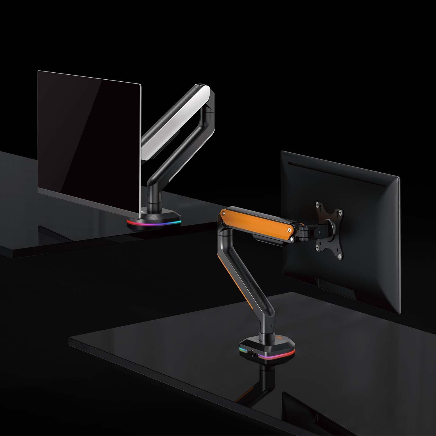 Suporte de Secretária Gaming com Contrapeso para Monitor e TV Aisens DT32TSR-249/ Rotativo/ Inclinável/ até 9kg/ com Iluminação RGB - Imagem 4