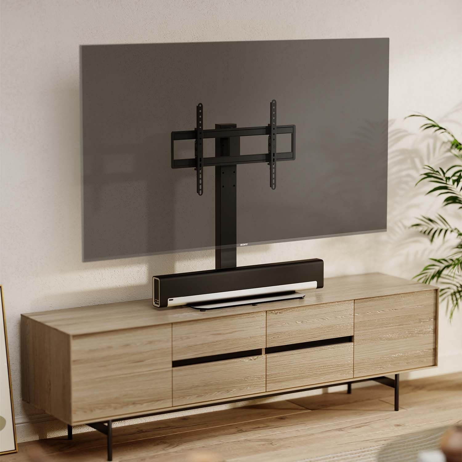 Suporte de Mesa Inclinável/ Rotativo Aisens DT86TS-291 para TV de 43-86" - Imagem 4