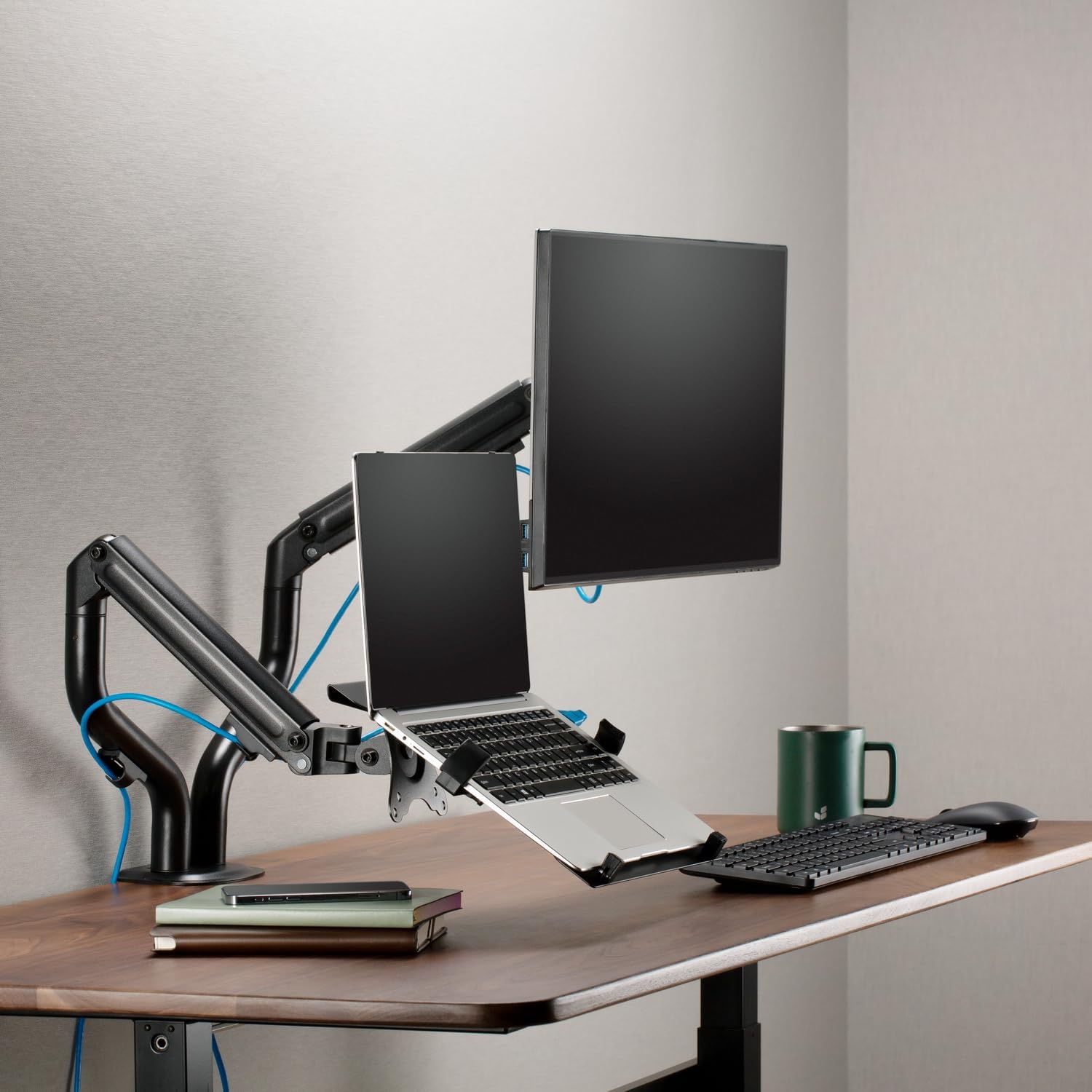 Suporte de Secretária Orientável/ Inclinável DTL32TSR-195 para TV e Portátil de 17-32" - Imagem 4