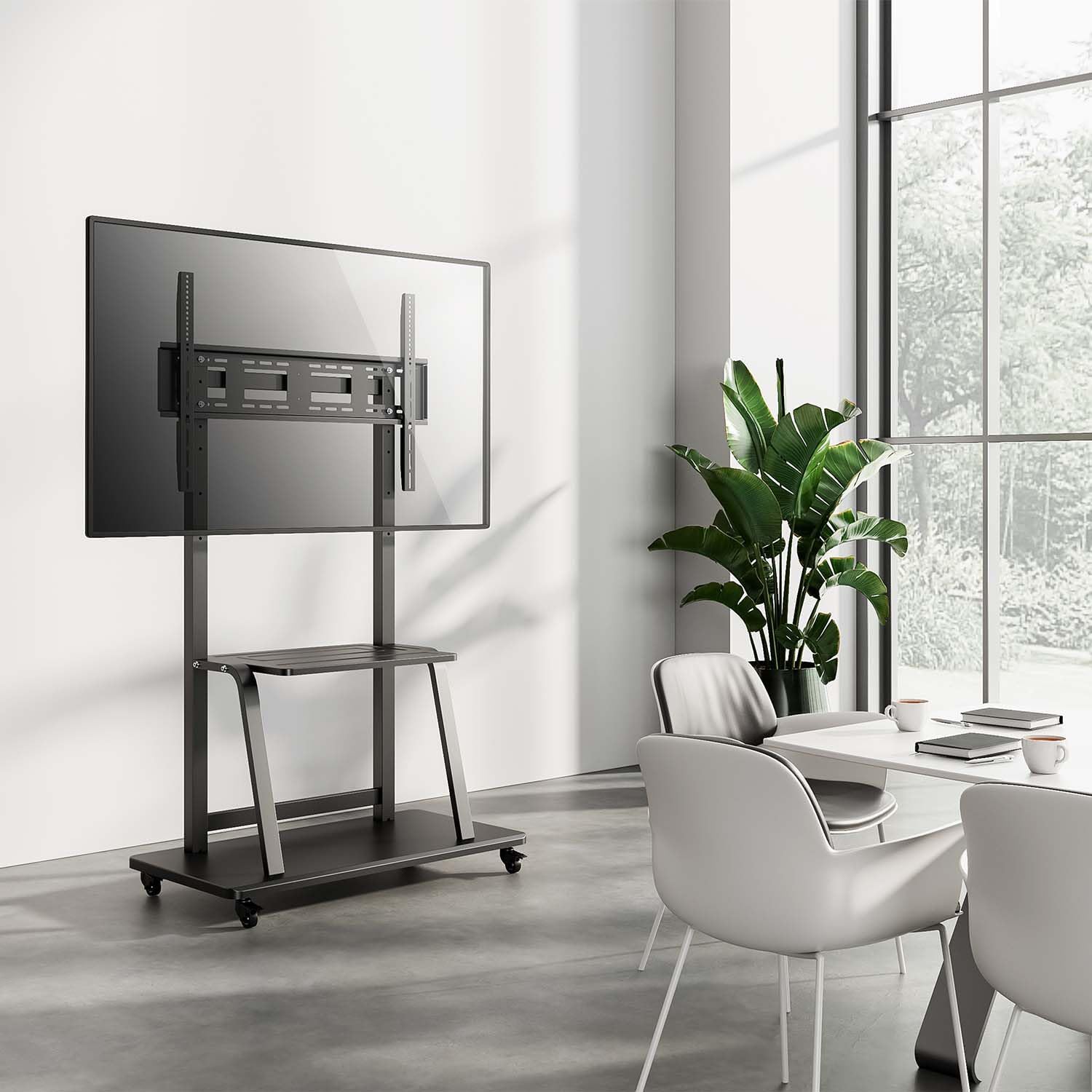 Suporte de Chão com Rodas Aisens FT100E-231 para TV de 37-100"/ até 150kg - Imagem 5