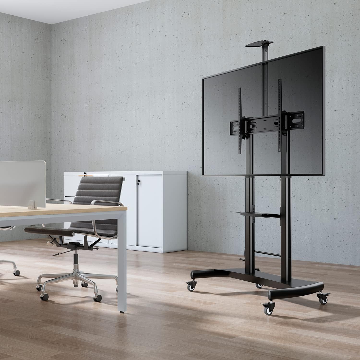 Suporte de Chão Inclinável com Rodas e Manivela Aisens FT100TE-123 para TV 60-100" / até 100 kg - Imagem 5