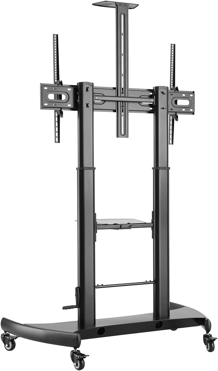 Suporte de Chão Inclinável com Rodas e Manivela Aisens FT100TE-123 para TV 60-100" / até 100 kg