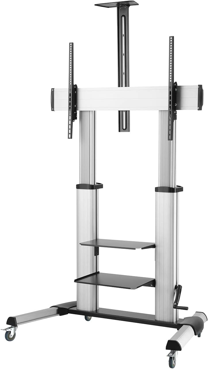 Suporte de Chão Inclinável com Rodas e Manivela Aisens FT100TE-125 para TV 60-100"/ até 100kg - Imagem 3