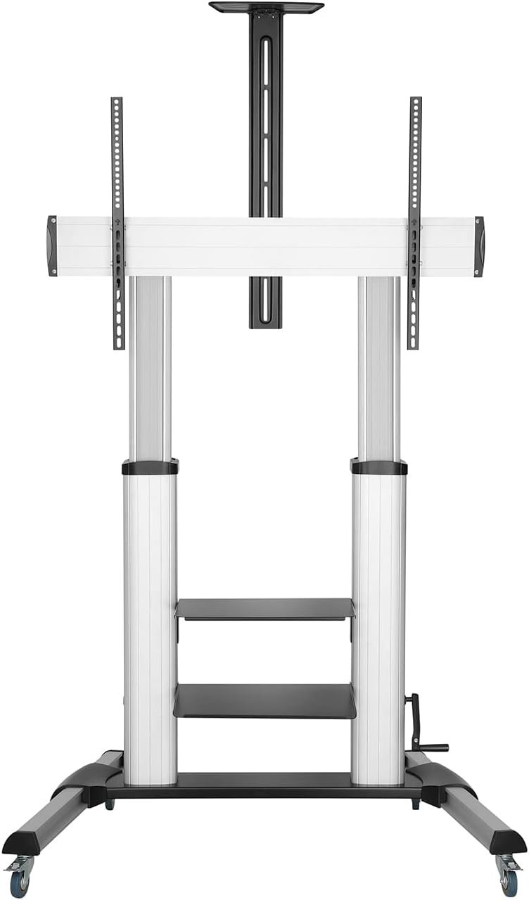 Suporte de Chão Inclinável com Rodas e Manivela Aisens FT100TE-125 para TV 60-100"/ até 100kg