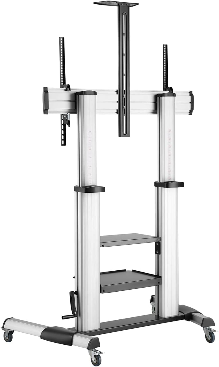 Suporte de Chão Inclinável com Rodas e Manivela Aisens FT100TE-125 para TV 60-100"/ até 100kg - Imagem 2