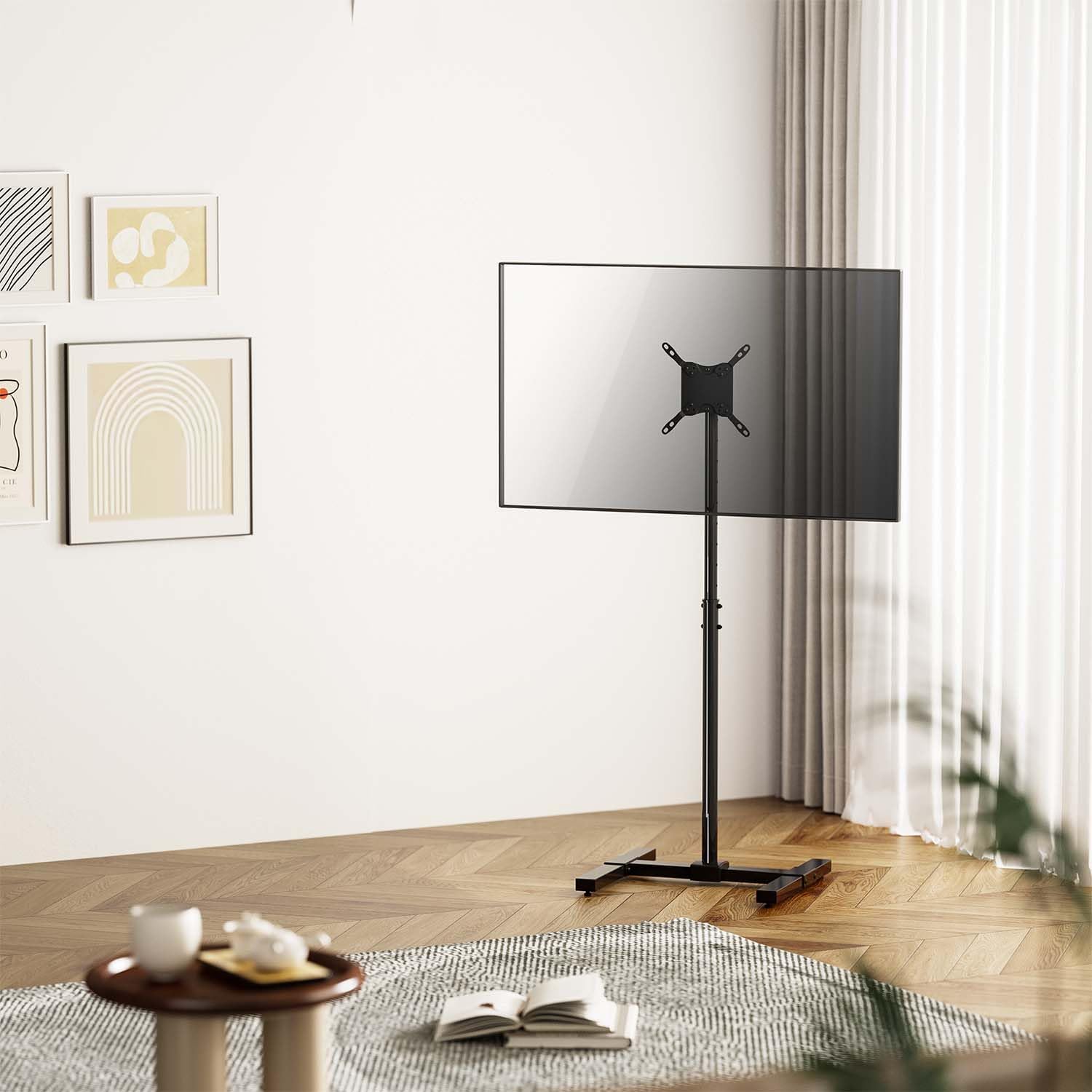 Suporte de Chão Inclinável/ Nivelável/ Extensível Aisens FT42TE-261 para TV de 13-42"/ até 20kg - Imagem 3
