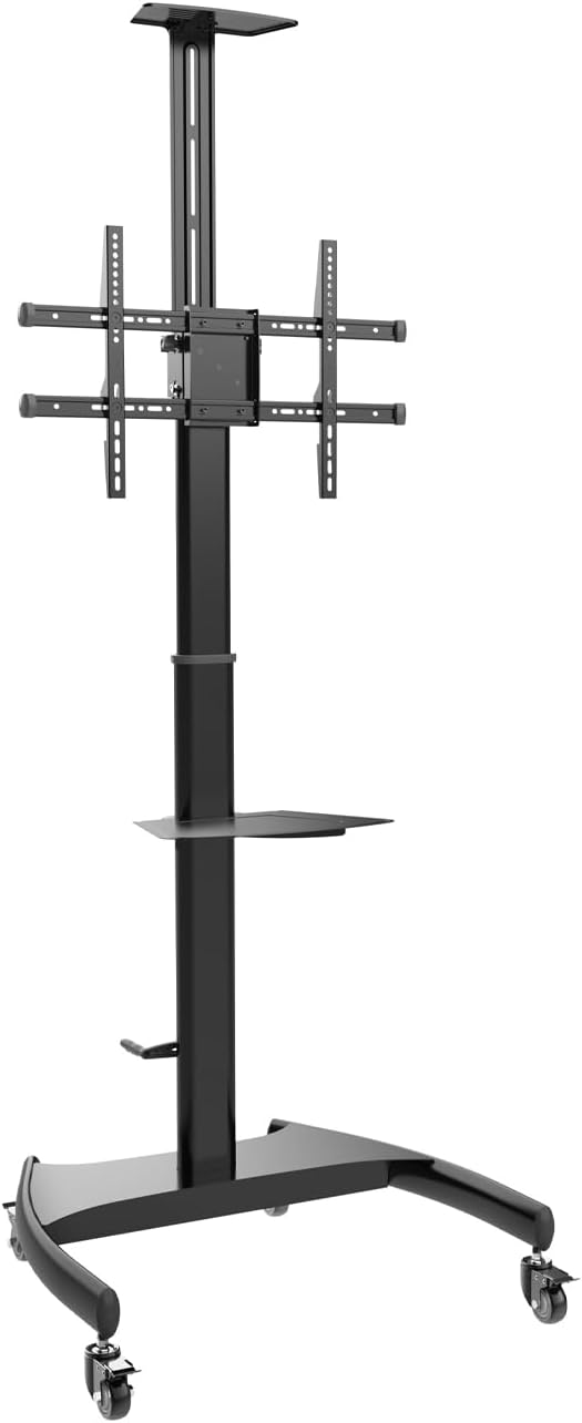 Suporte de Chão Inclinável/ Rotativo com Rodas e Manivela Aisens FT70TE-169 para TV 37-70"/ até 50kg