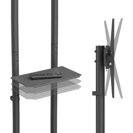 Suporte de Chão Inclinável com Rodas Aisens FT70TE-333 para TV 37"-70"/ até 45kg - Imagem 4