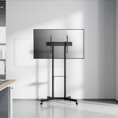 Suporte de Chão Inclinável com Rodas Aisens FT70TE-333 para TV 37"-70"/ até 45kg - Imagem 5