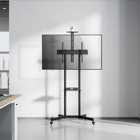 Suporte de Chão Inclinável com Rodas/ Suporte de Câmara Aisens FT70TE-335 para TV 37"-70"/ até 45kg - Imagem 5