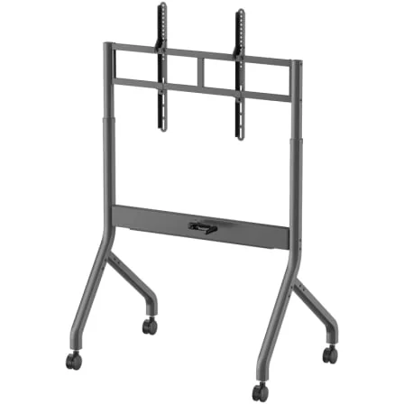 Suporte de Chão AISENS FT90E-469 para TV 55" a 90" com Rodas e Manivela até 90kg Cinzento - Imagem 3
