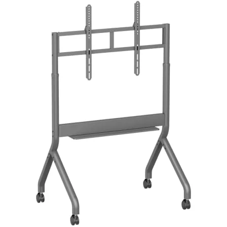 Suporte de Chão Motorizado AISENS FTF90E-467 para TV 55"-90" até 90kg VESA 900x600mm com Rodas Cinzento