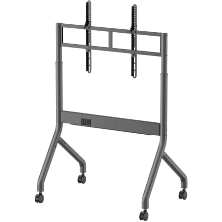 Suporte de Chão Motorizado AISENS FTF90E-467 para TV 55"-90" até 90kg VESA 900x600mm com Rodas Cinzento - Imagem 3